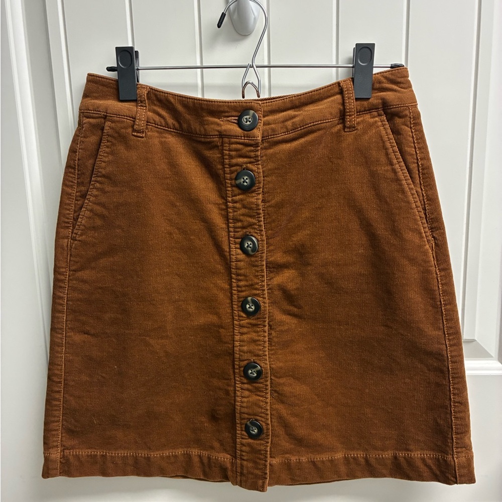 CAbi Brown Corduroy Skirt